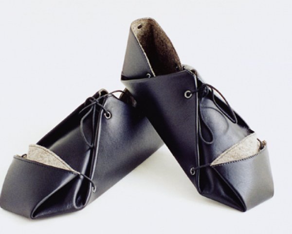 Faltschuhe Leder