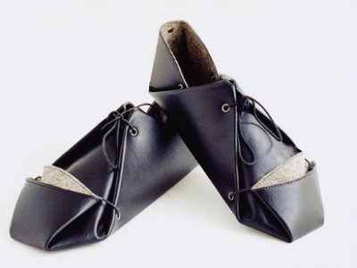 Faltschuhe Leder